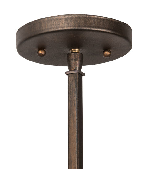 Meyda Lighting Dante 8" Cimarron Bronze Mini Pendant Light With Botticino Idalight Shade
