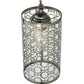 Meyda Lighting Deco 5" Stainless Steel Mini Pendant Light With Chrome Shade