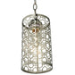 Meyda Lighting Deco 5" Stainless Steel Mini Pendant Light With Chrome Shade