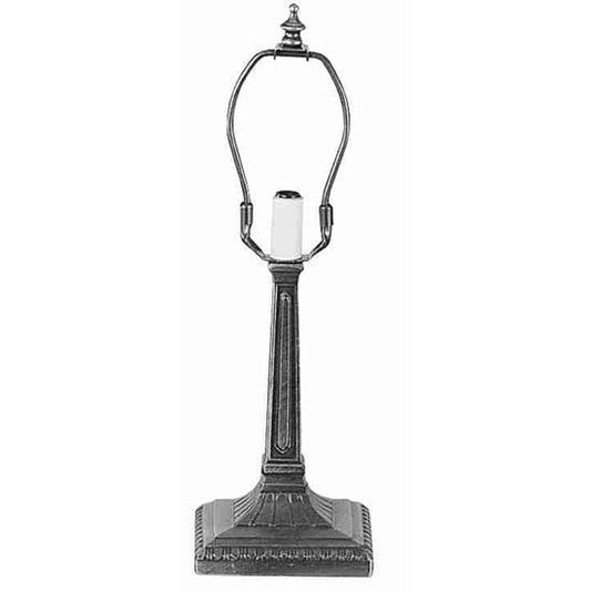 Meyda Lighting Deco 8" Silver Mission Table Lamp Base
