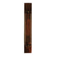 Meyda Lighting Deep Polaris 17" LED Transparent Copper Wall Sconce With Blue Sapphire Idalight Shade Glass