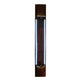 Meyda Lighting Deep Polaris 17" LED Transparent Copper Wall Sconce With Blue Sapphire Idalight Shade Glass