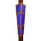 Meyda Lighting Deep Polaris 18" 2-Light Transparent Copper Wall Sconce With Blue Shade Glass