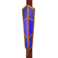 Meyda Lighting Deep Polaris 18" 2-Light Transparent Copper Wall Sconce With Blue Shade Glass