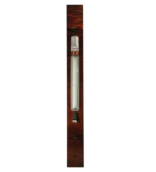 Meyda Lighting Deep Polaris 18" 2-Light Transparent Copper Wall Sconce With Blue Shade Glass