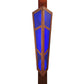 Meyda Lighting Deep Polaris 18" 2-Light Transparent Copper Wall Sconce With Blue Shade Glass