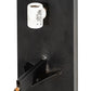 Meyda Lighting Deep Polaris 20" 8-Light Textured Black Wall Sconce With White Statuario Idalight Shade Glass