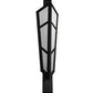 Meyda Lighting Deep Polaris 20" 8-Light Textured Black Wall Sconce With White Statuario Idalight Shade Glass