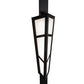 Meyda Lighting Deep Polaris 20" 8-Light Textured Black Wall Sconce With White Statuario Idalight Shade Glass