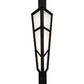 Meyda Lighting Deep Polaris 20" 8-Light Textured Black Wall Sconce With White Statuario Idalight Shade Glass