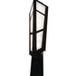 Meyda Lighting Deep Polaris 20" 8-Light Textured Black Wall Sconce With White Statuario Idalight Shade Glass