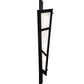 Meyda Lighting Deep Polaris 20" 8-Light Textured Black Wall Sconce With White Statuario Idalight Shade Glass