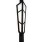Meyda Lighting Deep Polaris 20" 8-Light Textured Black Wall Sconce With White Statuario Idalight Shade Glass