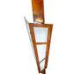 Meyda Lighting Deep Polaris 20" LED Transparent Copper Over Extreme Chrome Wall Sconce With White Angelwing Idalight Shade