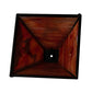 Meyda Lighting Deer 16" Textured Black Frame With Orange Shade Glass