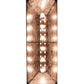 Meyda Lighting Deer Hunter 48" 9-Light New Copper Vein Island Pendant Light With Silver Mica Shade Glass