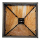 Meyda Lighting Deer Lodge 19" Craftsman Brown Frame With Blue & Beige Shade Glass