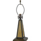 Meyda Lighting Deer Lodge 21" 2-Light Craftsman Brown Highlighted Table Lamp With Multi-Colored Shade Glass and Lighted Base