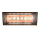 Meyda Lighting Deer Through the Trees 50" 9-Light Antique Copper Island Pendant Light With Pink & Blue Shade Glass