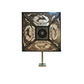 Meyda Lighting Deer at Dawn 16" 2-Light Antique Copper Hanging Wall Sconce With Silver Mica Shade Glass