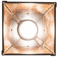 Meyda Lighting Deer at Dawn 7"Sq Timeless Bronze Pendant Light With Amber Mica Shade Glass