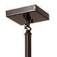 Meyda Lighting Deer at Dawn 7"Sq Timeless Bronze Pendant Light With Amber Mica Shade Glass