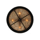Meyda Lighting Deer at Dusk 22" 4-Light Dark Burinished Antique Copper Inverted Pendant Light With Silver Mica Shade Glass