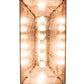 Meyda Lighting Deer at Lake 33" 6-Light Antique Copper Island Pendant Light With Silver Mica Shade Glass