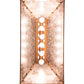 Meyda Lighting Deer at Lake 33" 6-Light Earth Island Pendant Light With Silver Mica Shade Glass