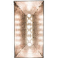 Meyda Lighting Deer at Lake 33" 6-Light Industrial Steel Island Pendant Light With Silver Mica Shade Glass