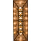 Meyda Lighting Deer at Lake 48" 6-Light Antique Copper Island Pendant Light With Silver Mica Shade Glass