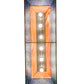Meyda Lighting Deer at Lake 48" 6-Light Timeless Bronze Island Pendant Light With Amber & Blue Shade Glass