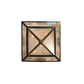 Meyda Lighting Deer at Lake 51" 5-Light Antique Copper Inverted Pendant Light With Silver Mica Shade Glass