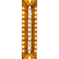 Meyda Lighting Deer at Lake 72" 11-Light Antique Copper Island Pendant Light With Amber Mica Shade Glass