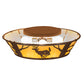 Meyda Lighting Deer on the Loose 23" 4-Light Earth Flush Mount Light With Tawnyrock Idalight Shade Glass