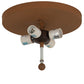 Meyda Lighting Deer on the Loose 23" 4-Light Earth Flush Mount Light With Tawnyrock Idalight Shade Glass