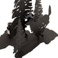 Meyda Lighting Deer through the Trees 14" Textured Black Table Lamp Base