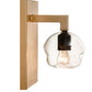 Meyda Lighting Deformado 6" Champagne Metallic Wall Sconce With Clear Shade Glass