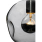 Meyda Lighting Deformado 9" Chrome Mini Pendant Light With Clear Globe Shade Glass