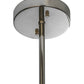 Meyda Lighting Deformado 9" Chrome Mini Pendant Light With Clear Globe Shade Glass