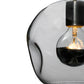 Meyda Lighting Deformado 9" Polished Nickel Pendant Light With Clear Shade Glass