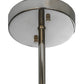 Meyda Lighting Deformado 9" Polished Nickel Pendant Light With Clear Shade Glass
