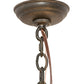 Meyda Lighting Deina 21" 18-Light Chestnut Chandelier With Amber Faux Candlelight