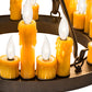 Meyda Lighting Deina 21" 18-Light Chestnut Chandelier With Amber Faux Candlelight