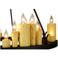 Meyda Lighting Deina 36" 24-Light Chestnut Chandelier With Ivory Faux Candlelight