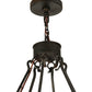 Meyda Lighting Deina 36" 24-Light Chestnut Chandelier With Ivory Faux Candlelight