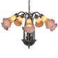 Meyda Lighting Deina 49" 24-Light Cajun Spice Chandelier With Faux Candlelight