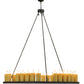 Meyda Lighting Deina 60" 30-Light Wrought Iron Chandelier With Ivory Faux Candlelight