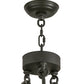 Meyda Lighting Deina 60" 30-Light Wrought Iron Chandelier With Ivory Faux Candlelight