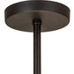 Meyda Lighting Dekko 36" 3-Light Oil Rubbed Bronze Pendant Light With Whitestone Idalight Shade